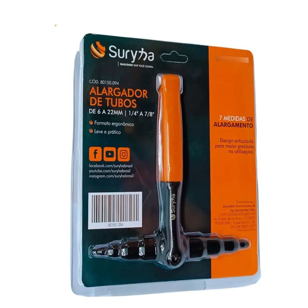 ALARGADOR DE TUBOS SURYHA  1/4 A 7/8 2